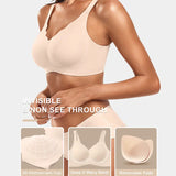 LaceEdge CloudWire Bralette - Seamless Full Coverage, Adjustable Everyday Comfort