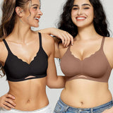LaceEdge CloudWire Bralette - Seamless Full Coverage, Adjustable Everyday Comfort