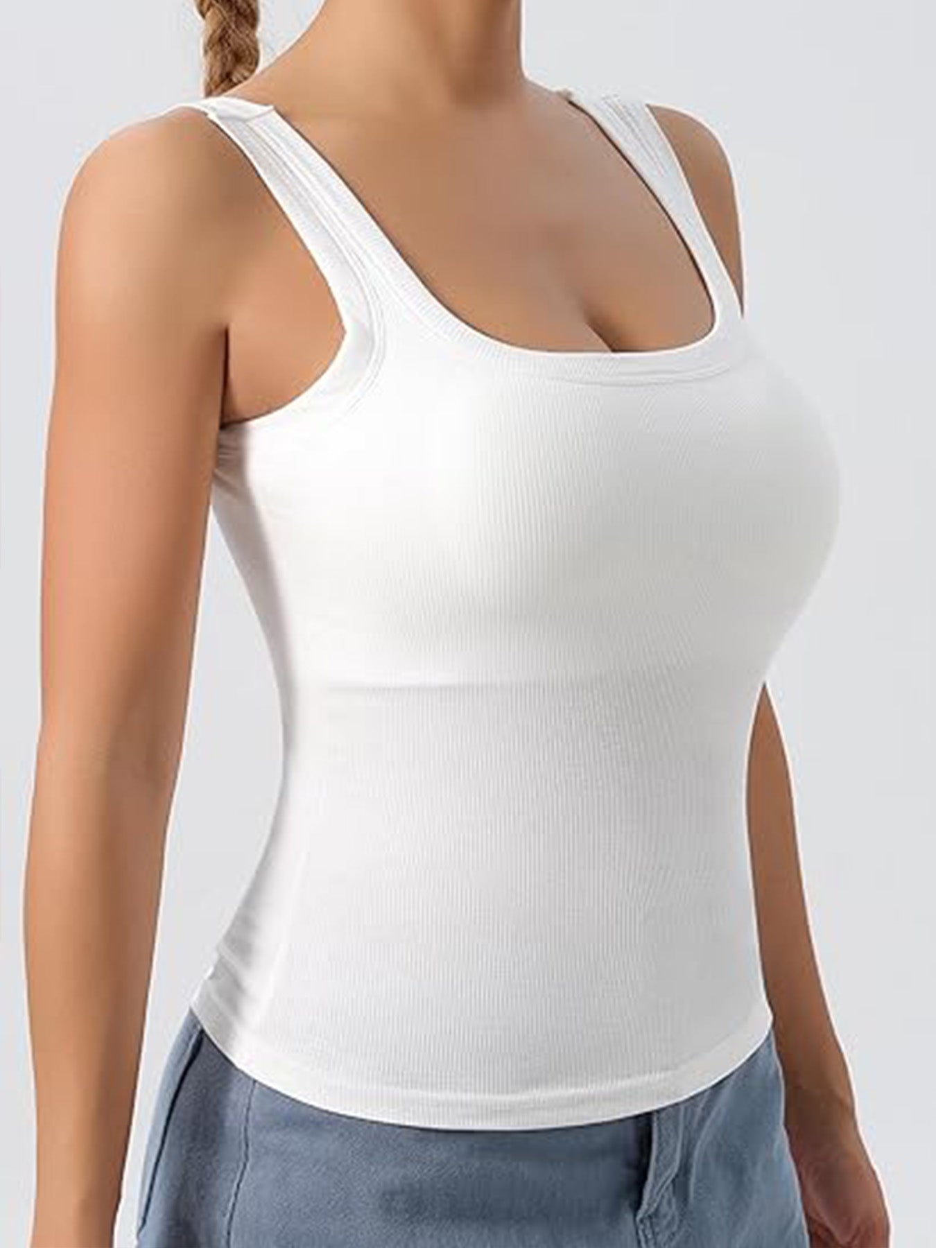 Élan FlexCore Sports Tank: Seamless Wireless, Removable Pads, Multi-Activity（3 Pack）