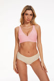 Womens Comfortable Wireless Bras Push Up Bralettes Seamless Tshirts Bras Deep V Everyday Bras TK85