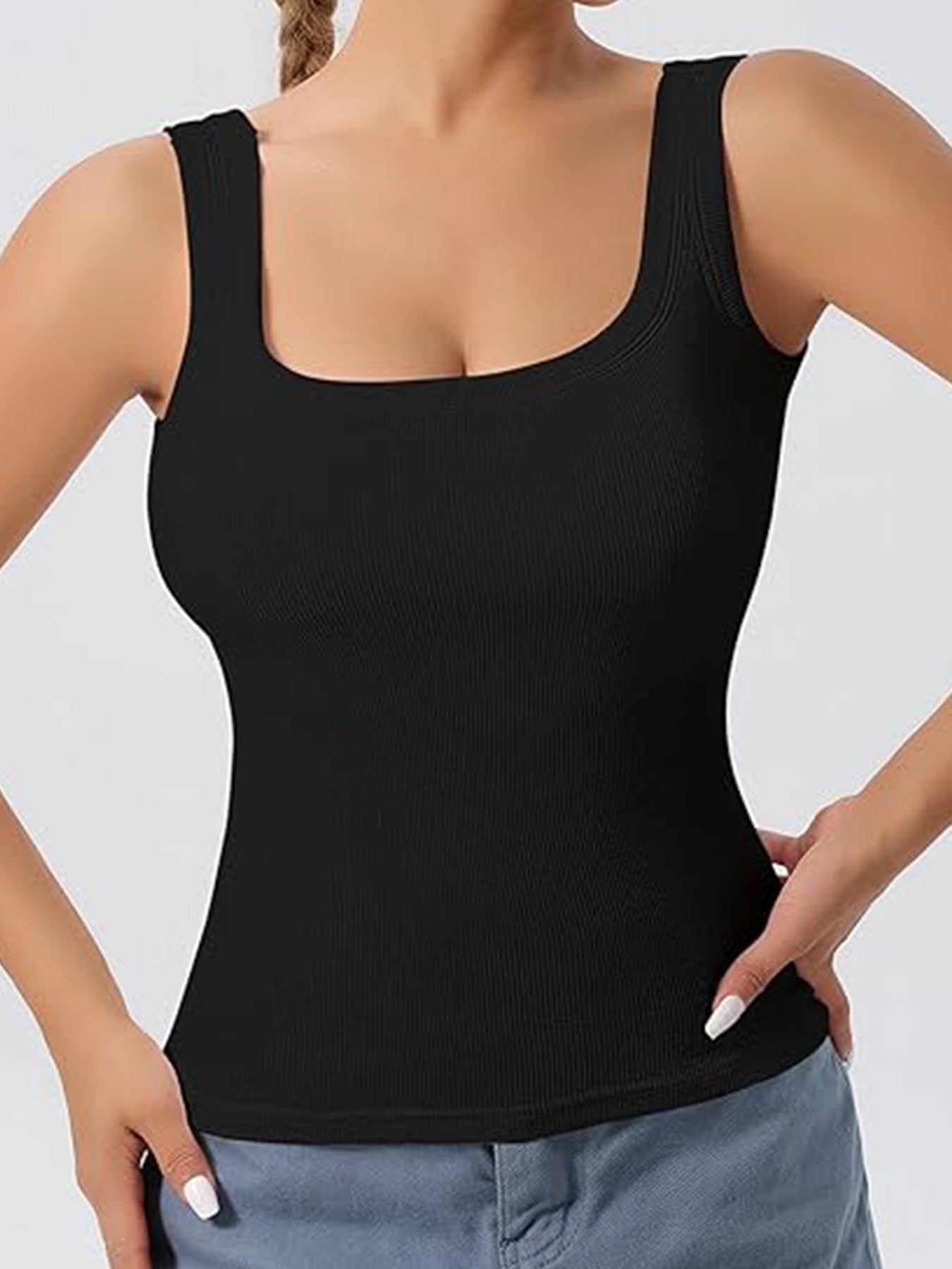 Élan FlexCore Sports Tank: Seamless Wireless, Removable Pads, Multi-Activity（3 Pack）