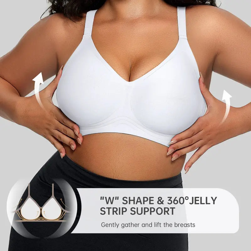 CloudWire Bra: Buttery-Soft Wireless, Seamless Full Coverage Convertible（2 Pack）