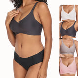 CloudWire Bra: Buttery-Soft Wireless, Seamless Full Coverage Convertible（2 Pack）