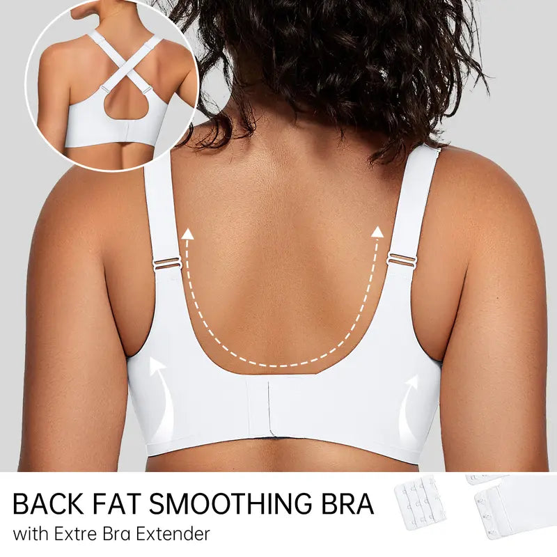 AuraCool Plus Size Bra - Minimizer Underwire with SmoothTec™ Full Coverage SG
