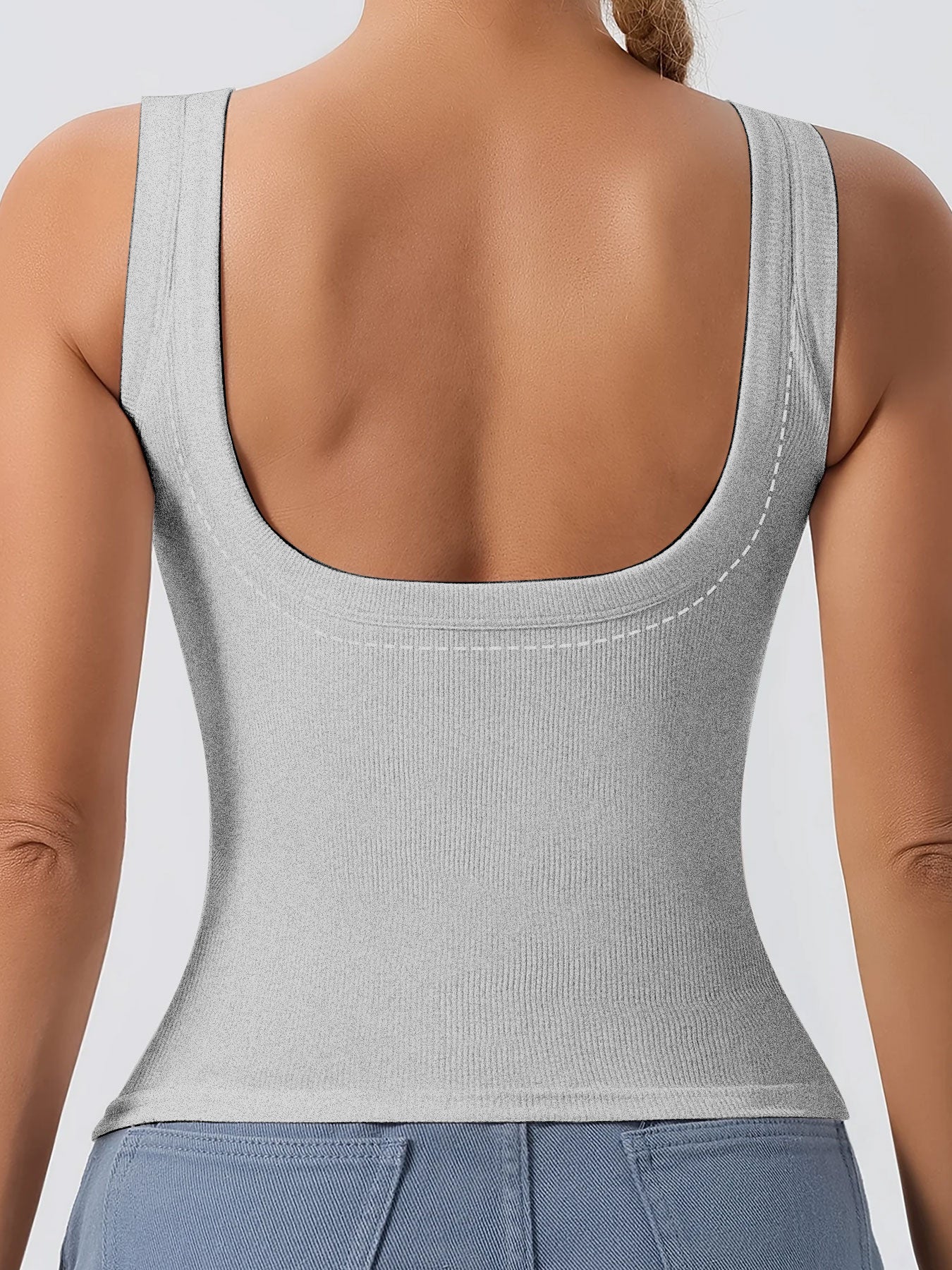 Élan FlexCore Sports Tank: Seamless Wireless, Removable Pads, Multi-Activity（3 Pack）