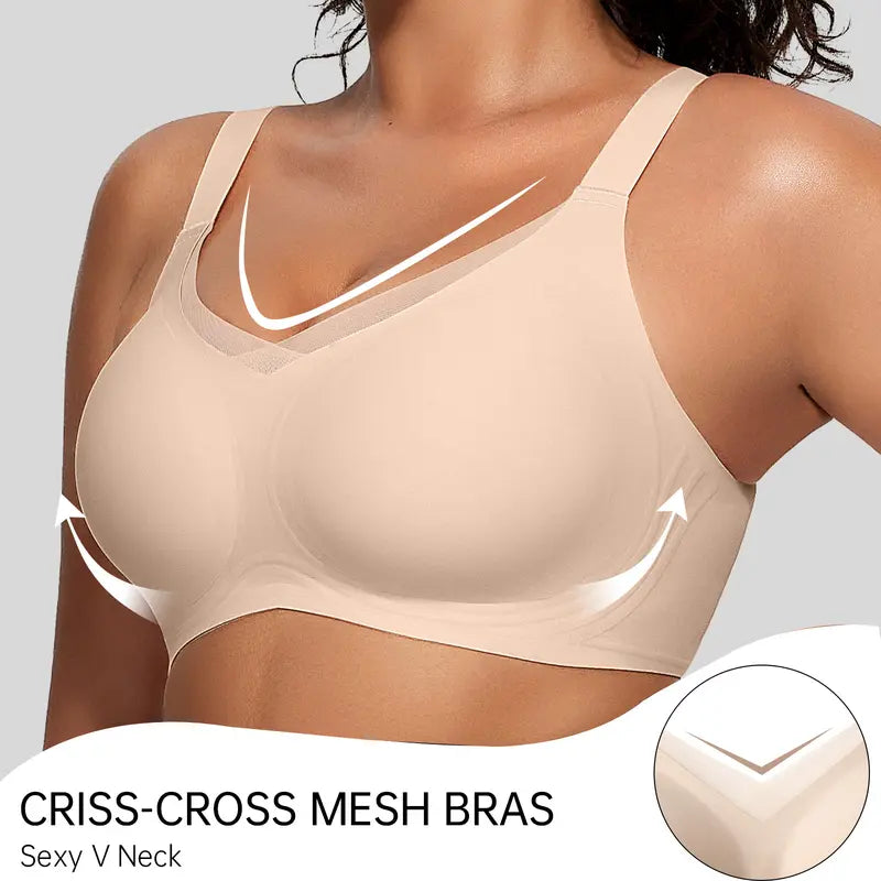 AuraCool Plus Size Bra - Minimizer Underwire with SmoothTec™ Full Coverage SG
